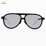 Stylish aviator carbon fiber polarized sunglasses for men with a smooth finish, crafted by a leading carbon fiber frame manufacturer.